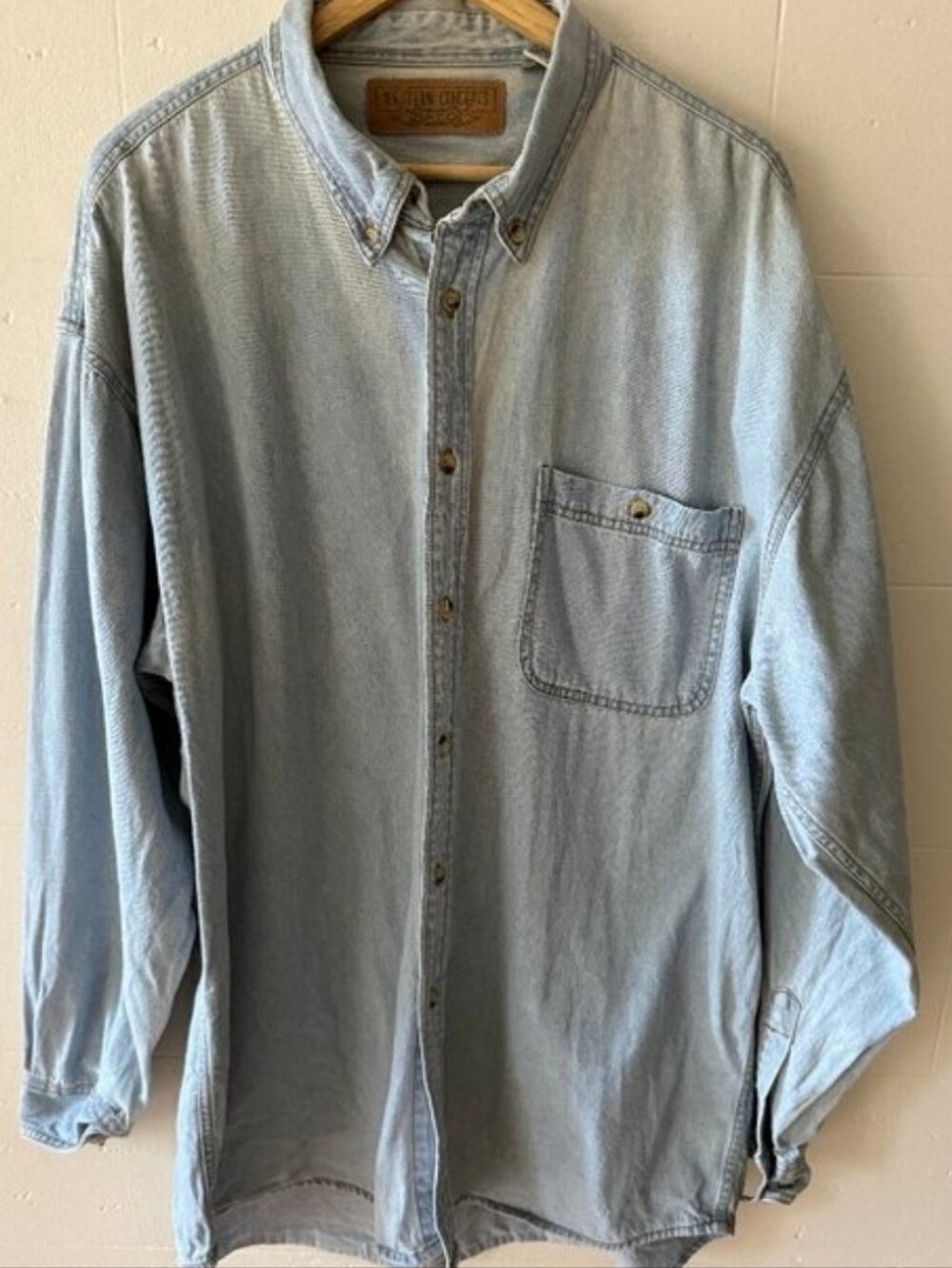 Vintage Western Denim Shirt Western Concepts XXL Light Wash